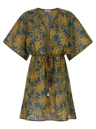 Multicolor Cotton Casual Dress