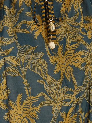 Camisa de algodón con estampado multicolor