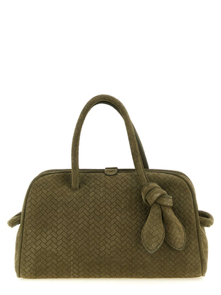 Bolso bicolor de piel de becerro
