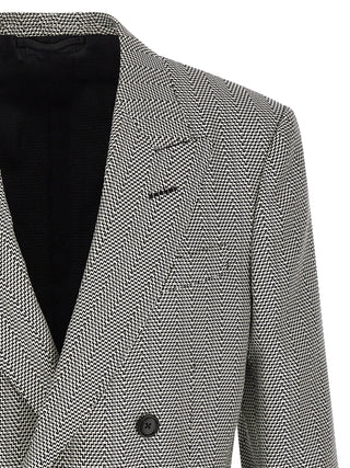 Bicolor Silk Blazer