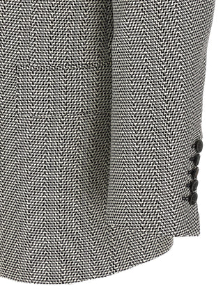 Bicolor Silk Blazer