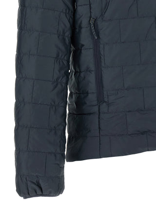 Chaqueta larga de poliéster azul