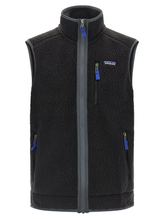 Black Polyester Sleeveless Jacket
