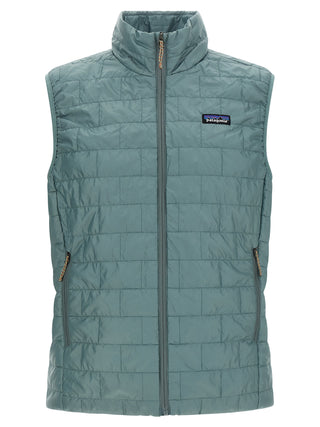 Blue Polyester Sleeveless Jacket