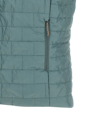 Blue Polyester Sleeveless Jacket