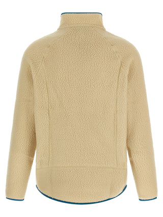 Beige Polyester Full-Length Jacket