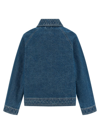 Blue Cotton Denim Jacket
