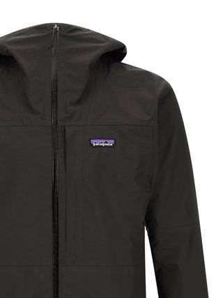 Black Polyester Shell Jacket