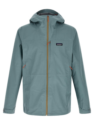 Blue Polyester Shell Jacket