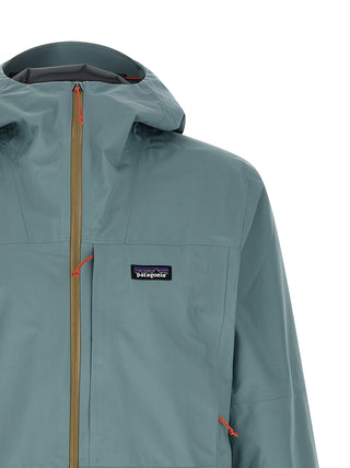 Blue Polyester Shell Jacket