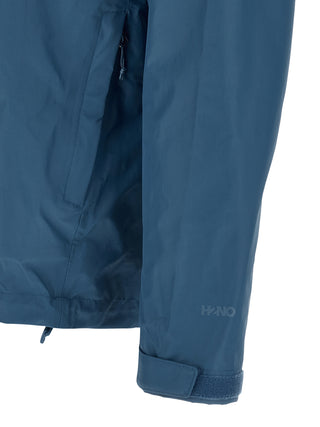 Chaqueta shell de nailon azul