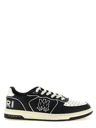 Bicolor Bovine Leather Low Top Sneakers
