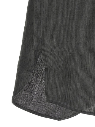 Gray Linen Blouse