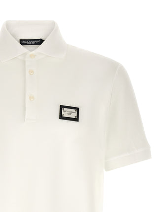 White Cotton Polo Shirt