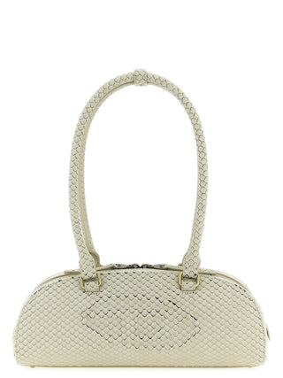 Beige Other Fibres Shoulder Bag