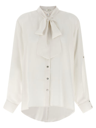 White Silk Blouse