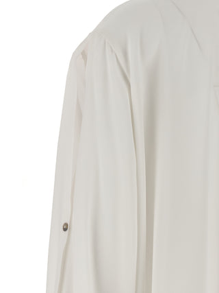 White Silk Blouse