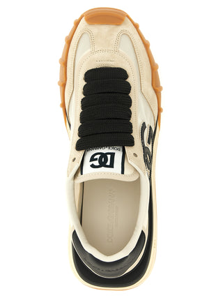 Black Calfskin Athletic Sneakers