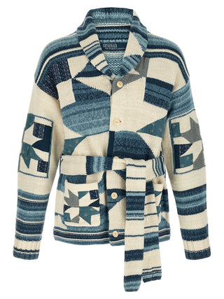 Blue Cotton Cardigan