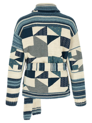 Blue Cotton Cardigan