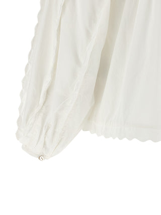 Blusa de algodón blanca