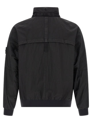 Bomber negra de poliamida