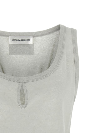 Gray Cotton Tank Tops