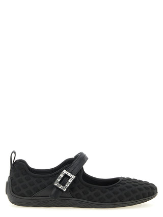 Black Polyamide Ballet Flats