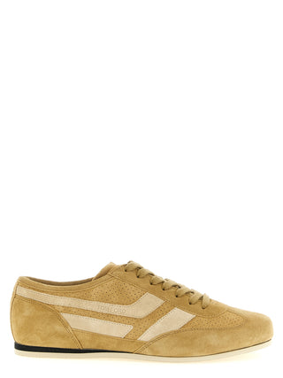 Beige Calfskin Sneakers