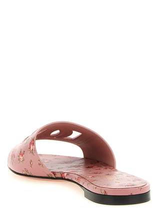 Multicolor Calfskin Slides