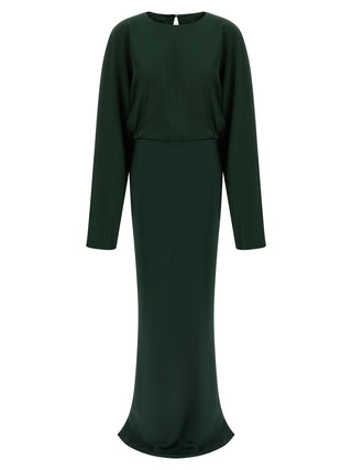 Bicolor Polyester Long Dress