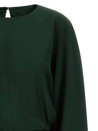 Bicolor Polyester Long Dress