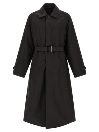 Black Polyester Coat