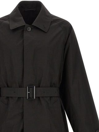 Black Polyester Coat