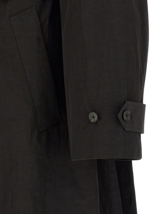 Black Polyester Coat
