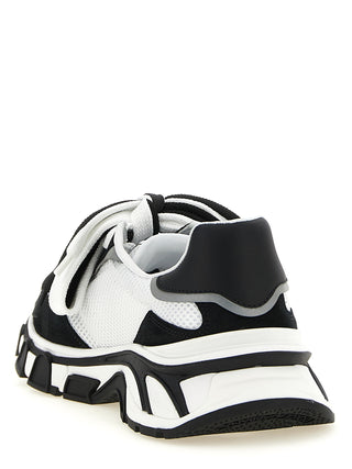 Bicolor Polyester Athletic Sneakers