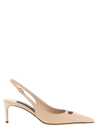Multicolor Lamb Leather Mid Heel Pumps