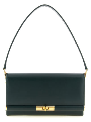Bicolor Calfskin Shoulder Bag
