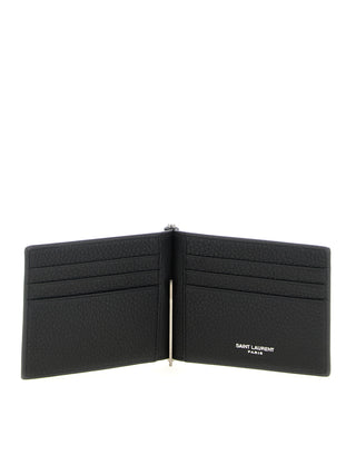 Black Calfskin Money Clip