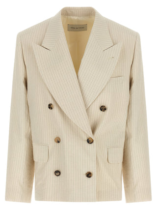 Beige Cotton Blazer