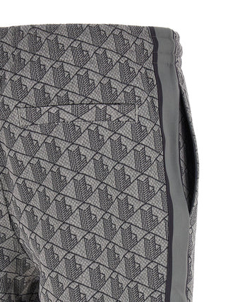 Gray Polyester Joggers (Workout Pants)