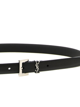Black Calfskin Regular Belt