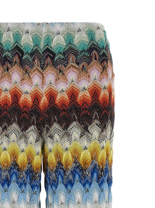 Multicolor Viscose Casual Pants