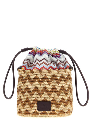Bolso bandolera multicolor de algodón