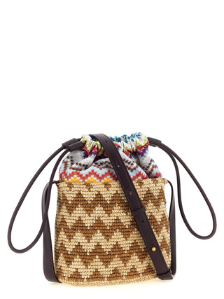 Bolso bandolera multicolor de algodón