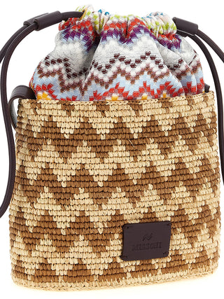 Bolso bandolera multicolor de algodón