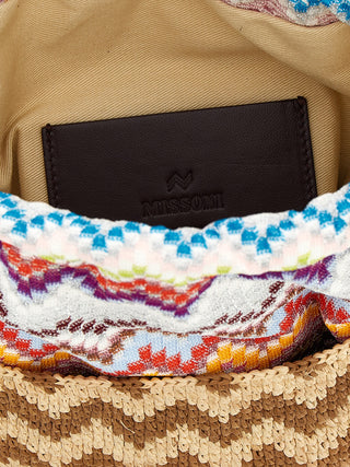 Bolso bandolera multicolor de algodón