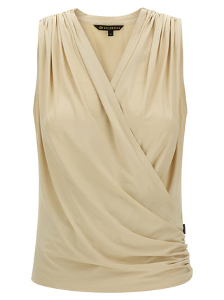 Beige Polyamide Sport Bra