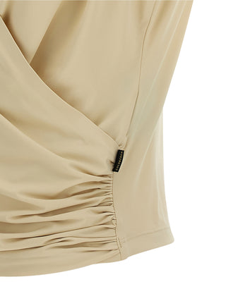 Beige Polyamide Sport Bra