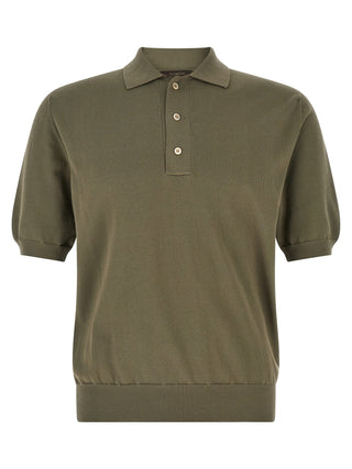 Bicolor Cotton Polo Shirt